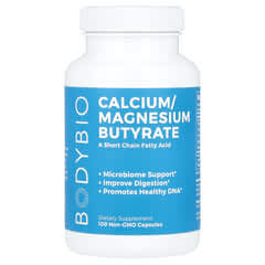 BodyBio Butyrate de calcium/magnésium 100 capsules sans OGM