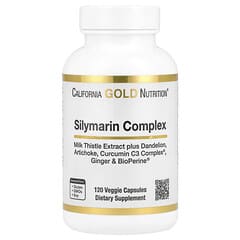 Complexe de silymarine extrait de chardon-Marie pissenlit artichaut Curcumine C3 Complex® gingembre et BioPerine® 120 capsules